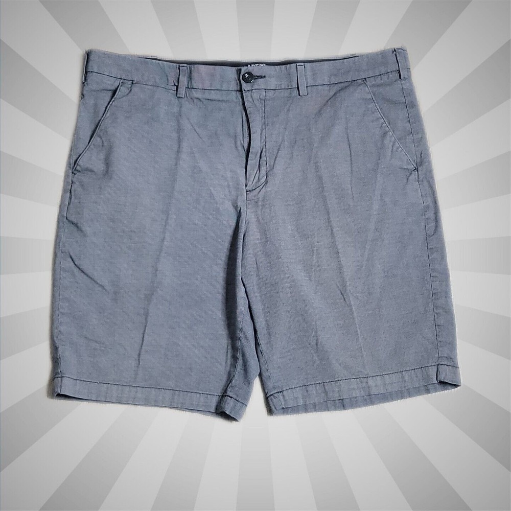 Apt. 9 Premier Flex Flat Front 9.5" Inseam Shorts Sz 40 Light Black